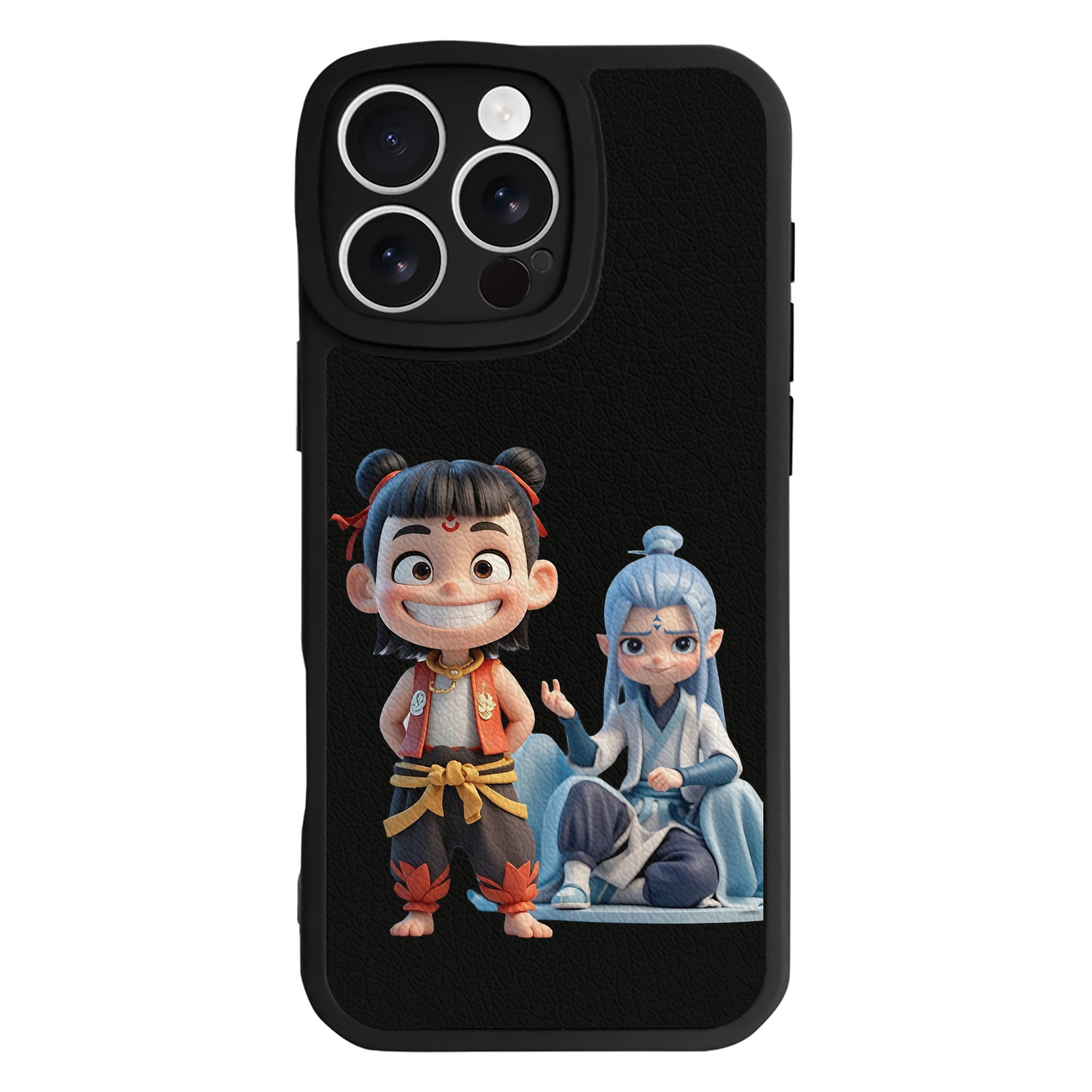 （画像用） Ne Zha 2 ナタ 魔童の大暴れ 【iPhone 16シリーズ対応】シリコンスマホケース（レザー調） 材質：シリコン